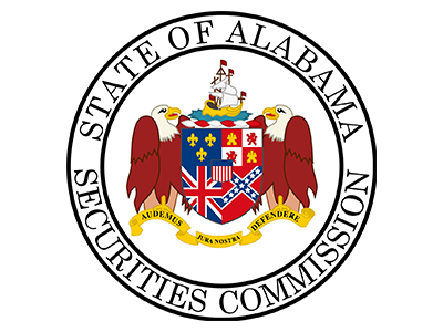 Logo for Alabama Securities Commission, a sponsor